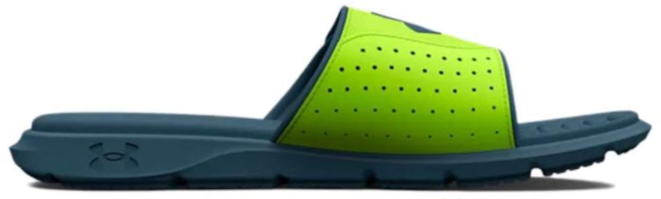 (小学) Under Armour Ignite Pro 拖鞋 '石灰绿色 静态蓝' 3026036-301 Order (小学) Under Armour Ignite Pro 拖鞋 '石灰绿色 静态蓝' 3026036-301