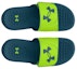 Shop Under Armour Ignite Pro Slide 'Lime Surge Static Blue' (Kanak-Kanak) 3026036-301