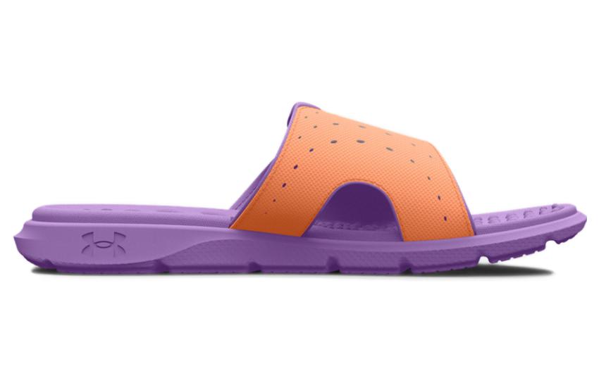 Order (Grade School) Under Armour Ignite Pro Slide ''Orange Tropic Digi Lila'' 3026039-800