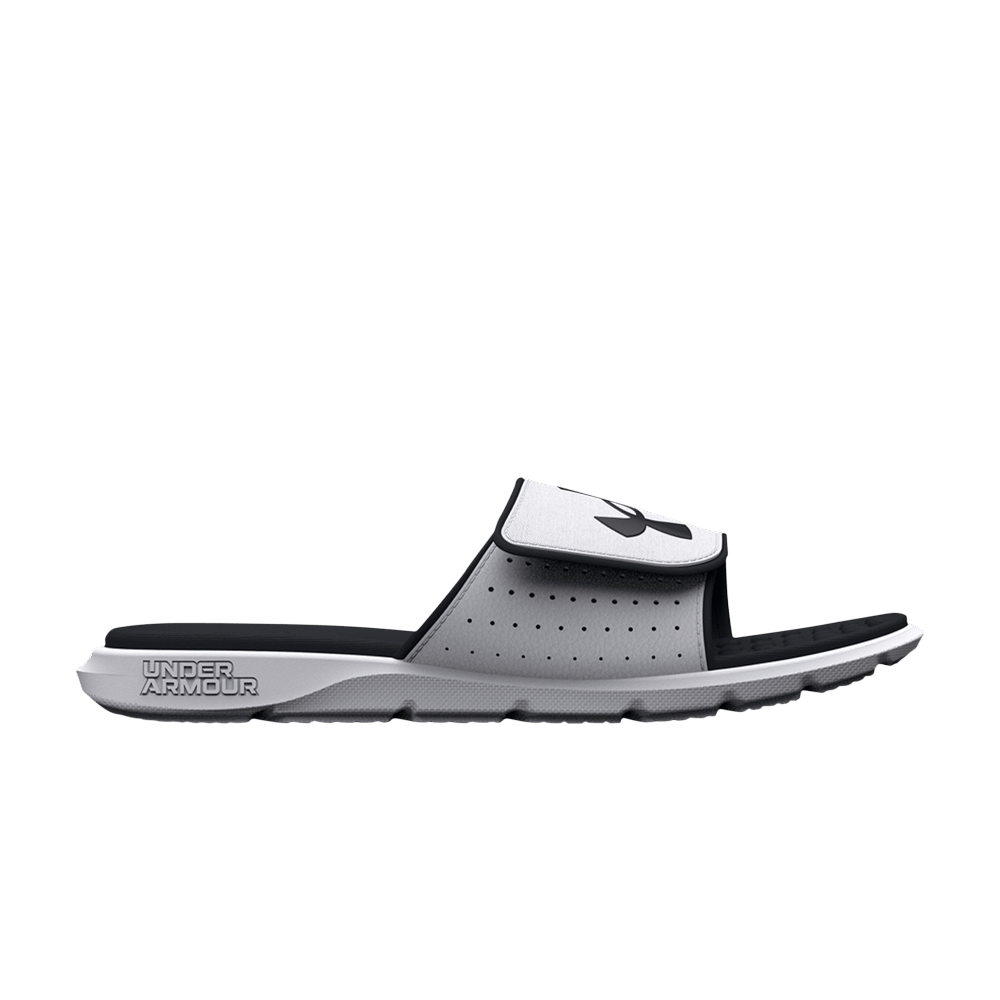 (Grade School) Under Armour Ignite Pro Slide 'White Black' 3026036-101