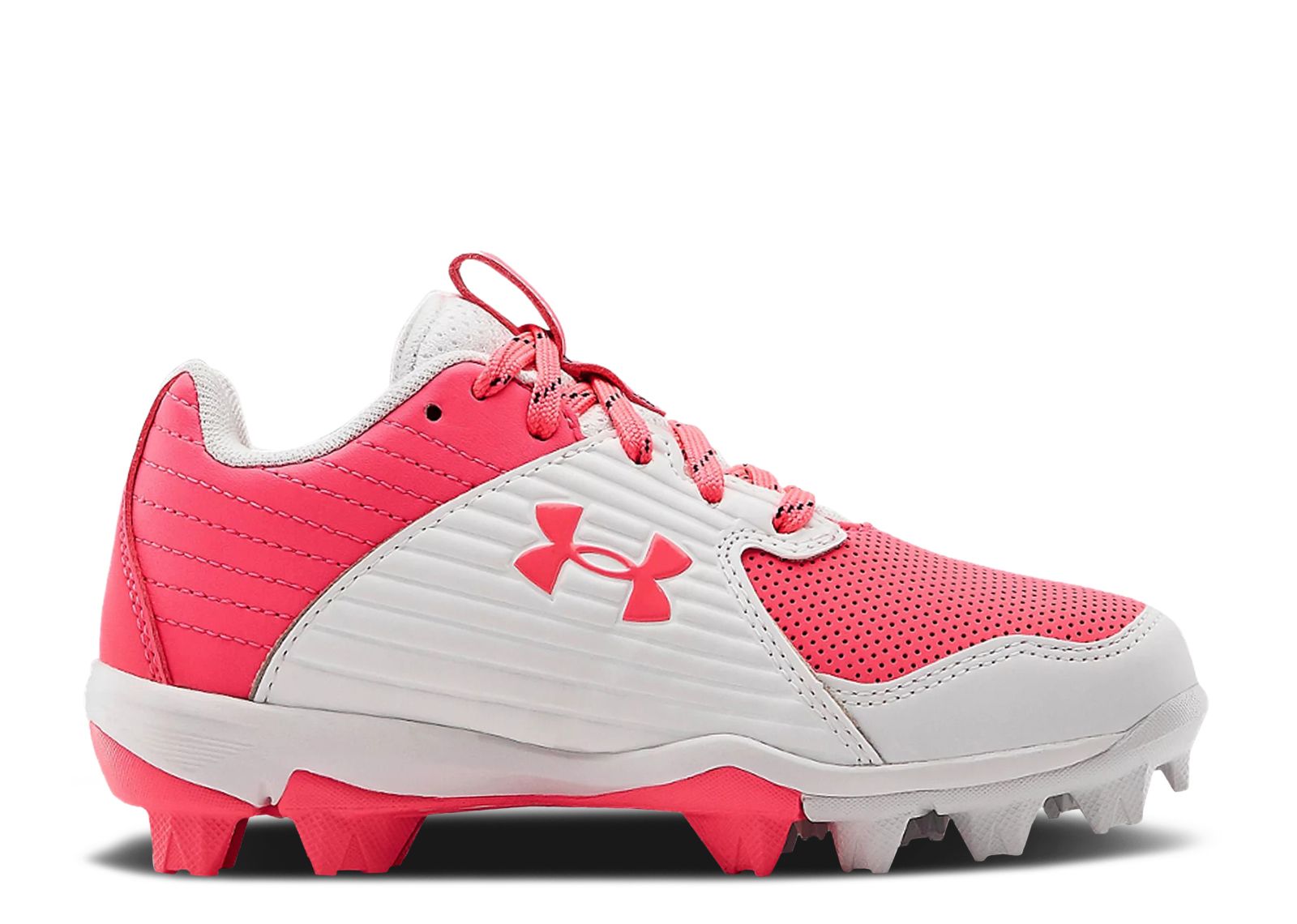 (Grade School) Under Armour Leadoff Low RM 'Cerise White' 3023449-601