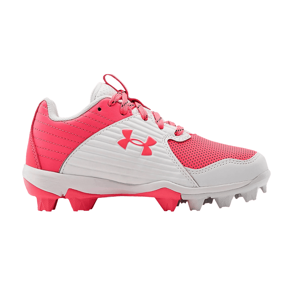 (Grade School) Under Armour Leadoff Low RM 'Cerise White' 3023449-601