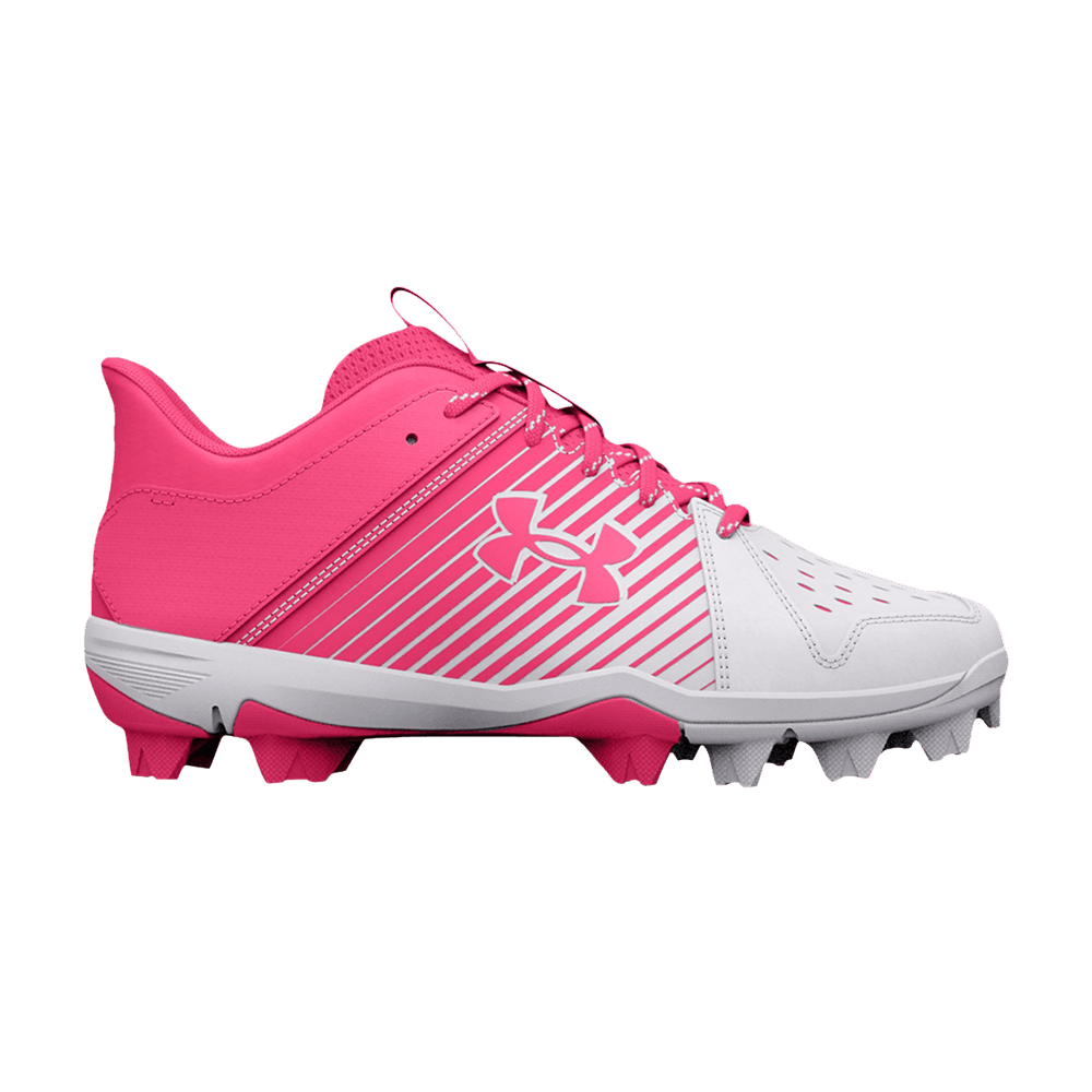(Grade School) Under Armour Leadoff Low RM 'White Cerise' 3025600-100
