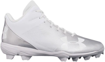 (Grade School) Under Armour Leadoff Mid RM Jr 'White Silver' 1297314-100 (Grade School) Under Armour Leadoff Mid RM Jr 'White Silver' 1297314-100