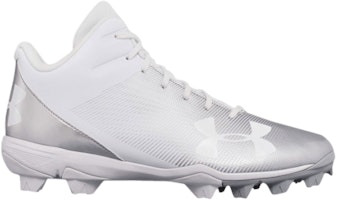 (Grade School) Under Armour Leadoff Mid RM Jr 'White Silver' 1297314-100 (Grade School) Under Armour Leadoff Mid RM Jr 'White Silver' 1297314-100