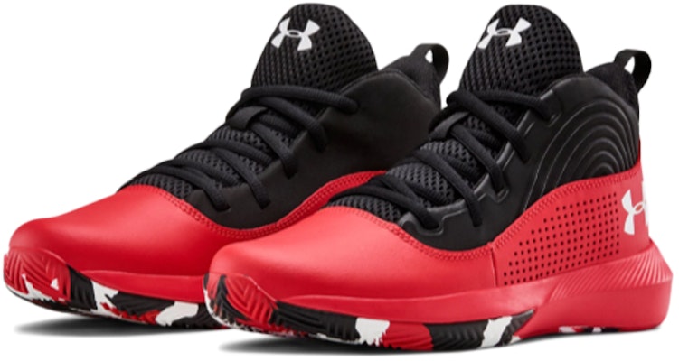(小学)Under Armour Lockdown 4 '红黑'篮球鞋 3022123-601 Lookbook (小学)Under Armour Lockdown 4 '红黑'篮球鞋 3022123-601