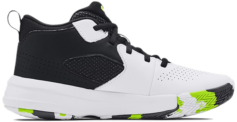 (Grade School) Under Armour Lockdown 5 'White Black Lime' 3023533-102 Order (Grade School) Under Armour Lockdown 5 'White Black Lime' 3023533-102