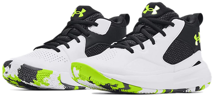 (Grade School) Under Armour Lockdown 5 'White Black Lime' 3023533-102 Lookbook (Grade School) Under Armour Lockdown 5 'White Black Lime' 3023533-102