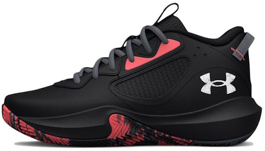 (中小學) Under Armour Lockdown 6 '黑色閃電紅' 3025617-002 Buy (中小學) Under Armour Lockdown 6 '黑色閃電紅' 3025617-002