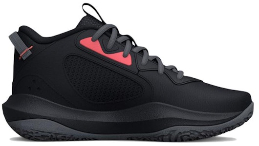 (中小學) Under Armour Lockdown 6 '黑色閃電紅' 3025617-002 Order (中小學) Under Armour Lockdown 6 '黑色閃電紅' 3025617-002