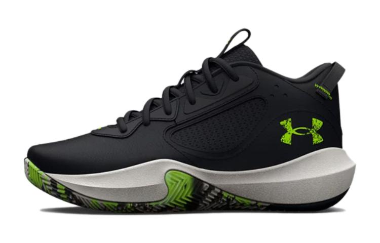 (Grade School) Under Armour Lockdown 6 'Black Lime' 3025617-004