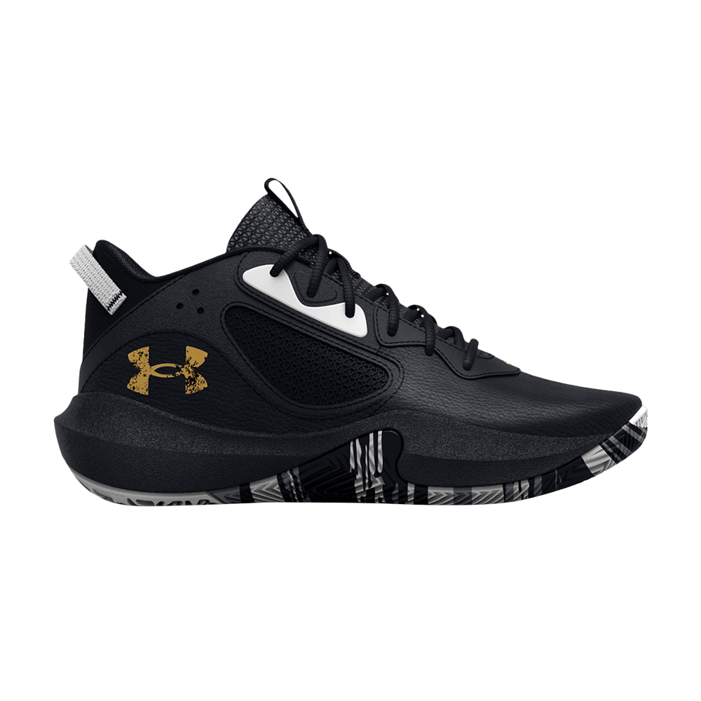 (Grade School) Under Armour Lockdown 6 'Black Metallic Gold' 3025617-003