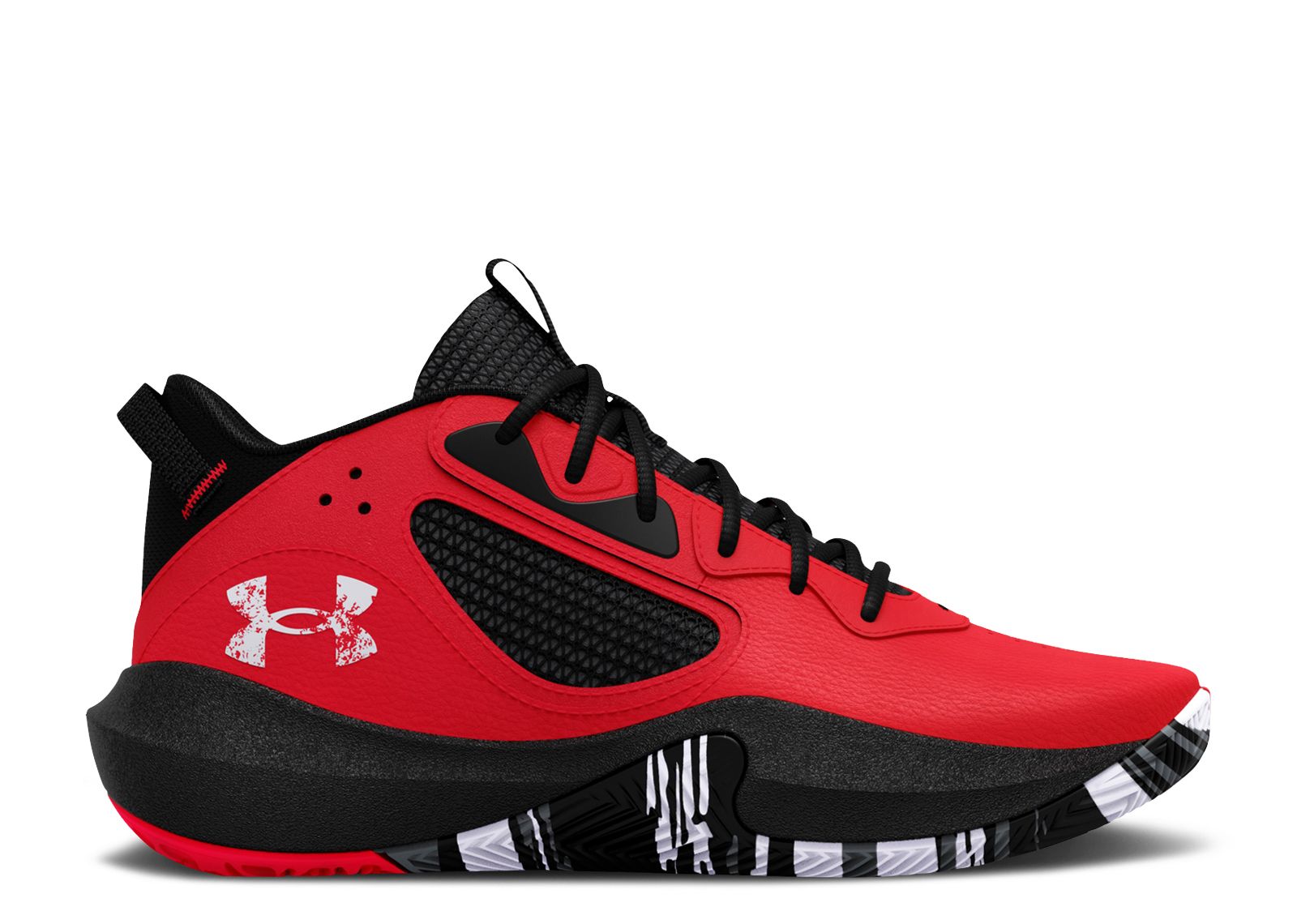 (Grade School) Under Armour Lockdown 6 'Red Black' 3025617-600