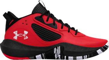 (Grade School) Under Armour Lockdown 6 'Red Black' 3025617-600 (Grade School) Under Armour Lockdown 6 'Red Black' 3025617-600