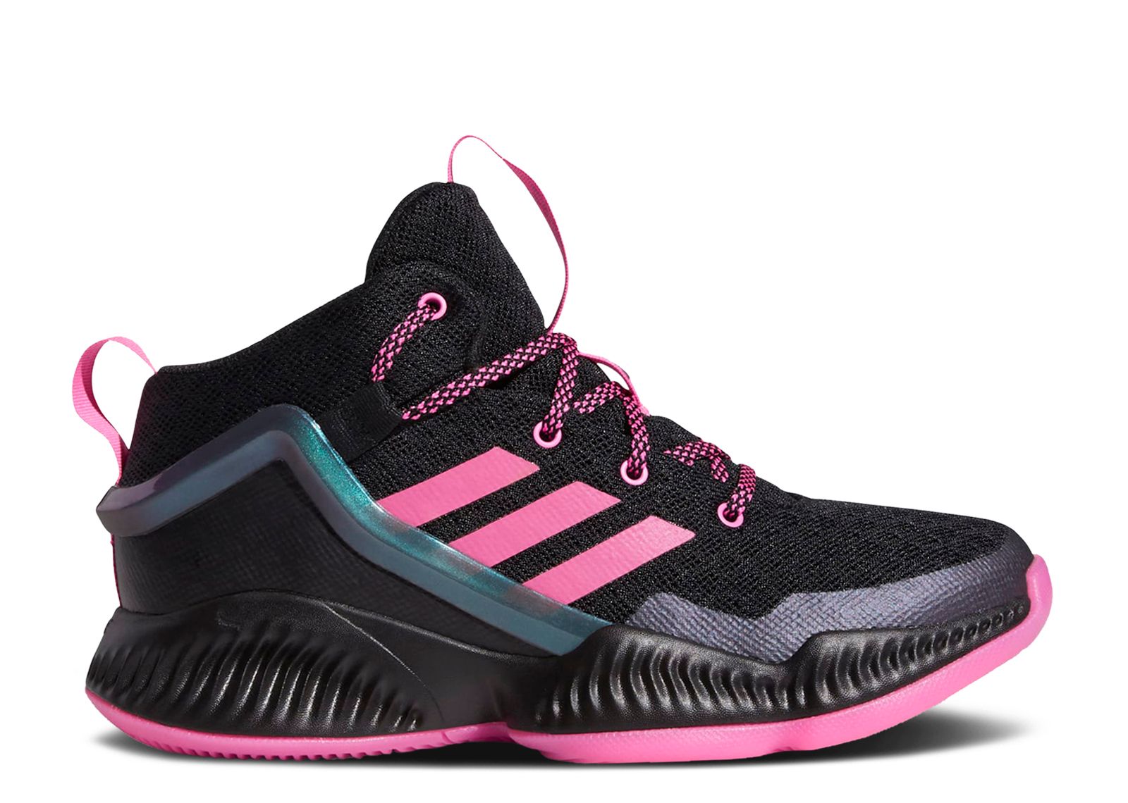 (Grade School) Under Armour Lockdown J 'Black Screaming Pink Iridescent' FZ1695