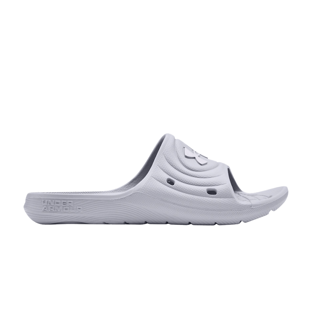 (Grade School) Under Armour Locker 4 Slide &#x27;Mod Grey&#x27; 3023787-100