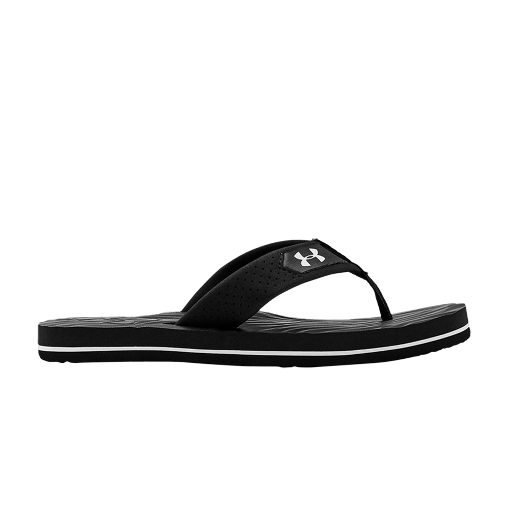 (Grade School) Under Armour Marathon Key 4 Sandal 'Black Jet Grey' 3022729-002