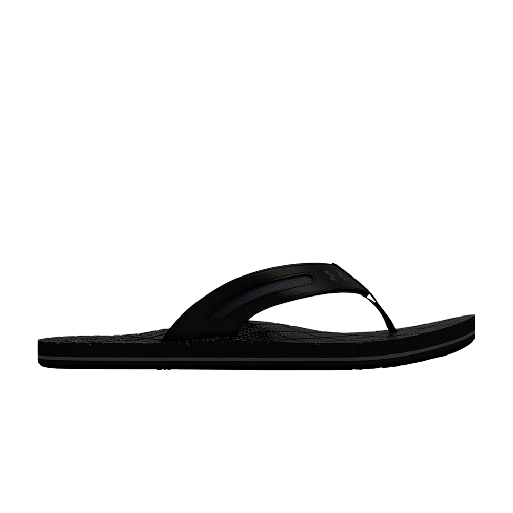 (Grade School) Under Armour Marathon Key 5 Sandal 'Black Stealth Grey' 3025050-001