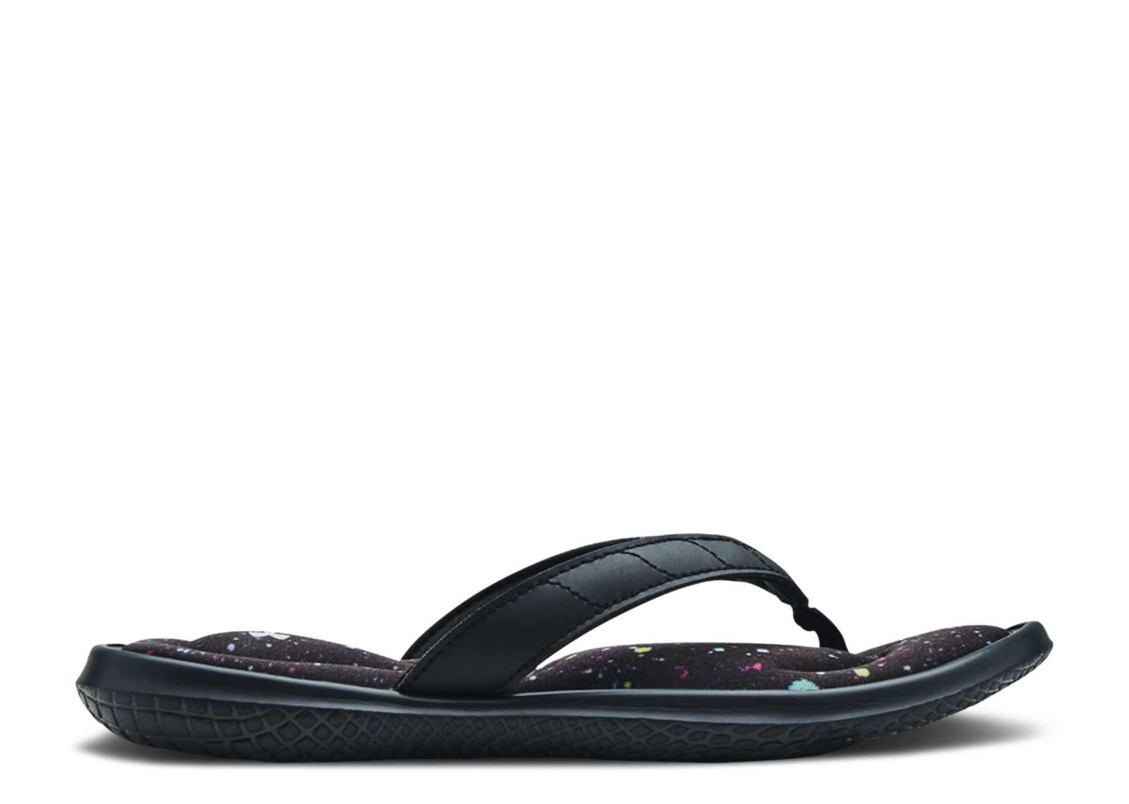 (Grade School) Under Armour Marbella 7 Graphic Footbed Sandal 'Black' 3023791-001