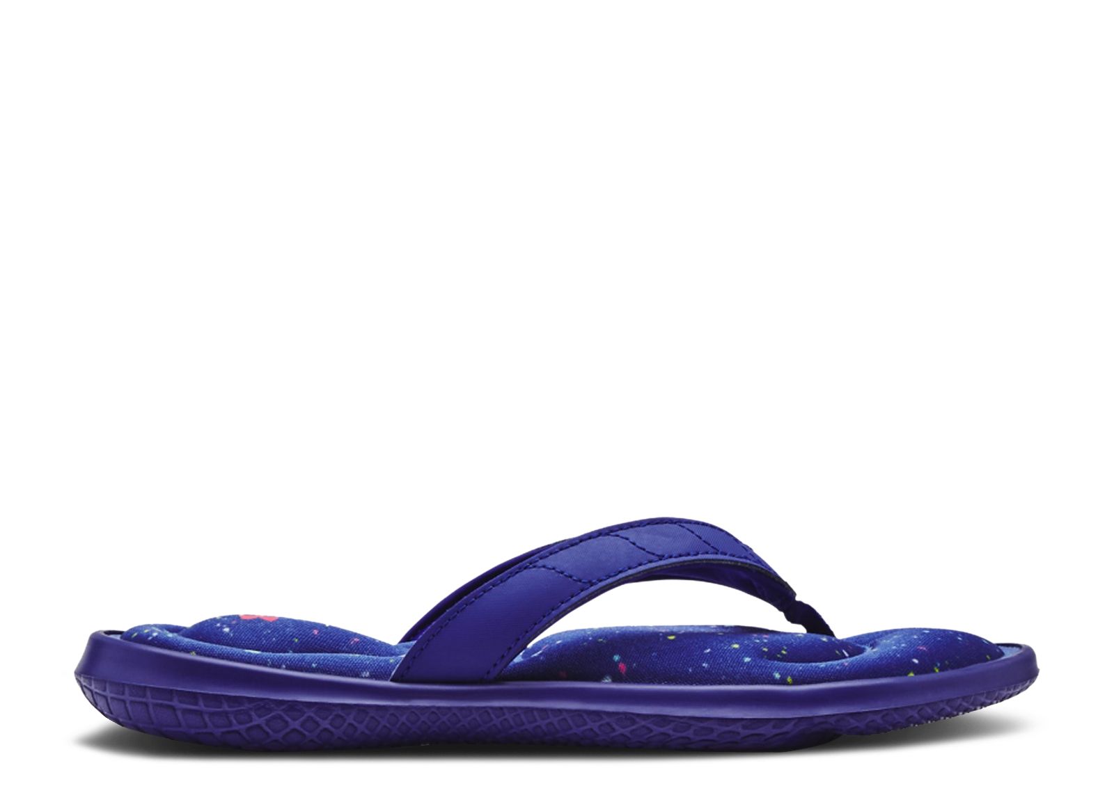 (Grade School) Under Armour Marbella 7 Graphic Footbed Sandal 'Ultra Indigo' 3023791-500