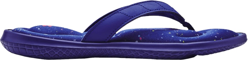 (Grade School) Under Armour Marbella 7 Graphic Footbed Sandal 'Ultra Indigo' 3023791-500 (Grade School) Under Armour Marbella 7 Graphic Footbed Sandal 'Ultra Indigo' 3023791-500
