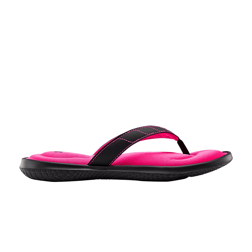 (Grade School) Under Armour Marbella 7 Sandal 'Black Pink Surge' 3022736-001