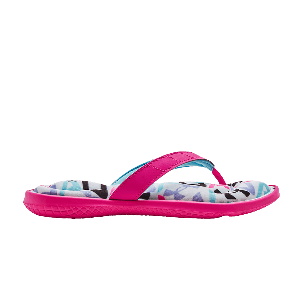(Grade School) Under Armour Marbella 7 Sandal 'Electro Pink White' 3023791-600