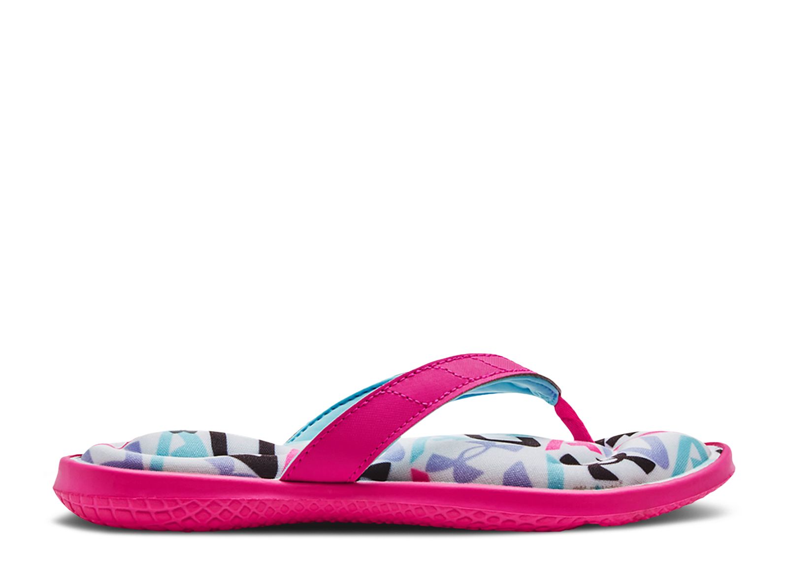 (Grade School) Under Armour Marbella 7 Sandal 'Electro Pink White' 3023791-600
