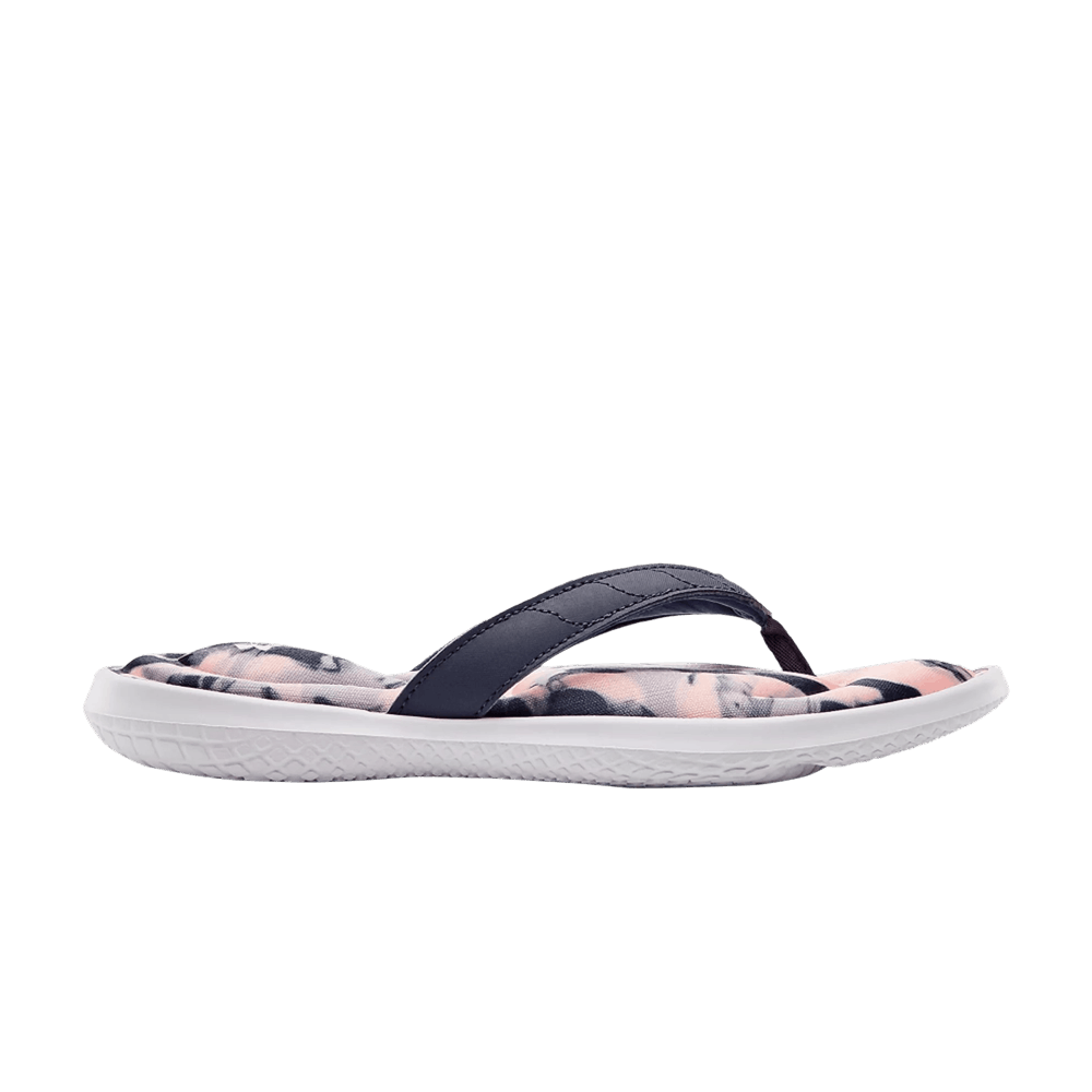 (Grade School) Under Armour Marbella 7 Sandal 'Paint Smudge - White Blue Ink' 3022735-100