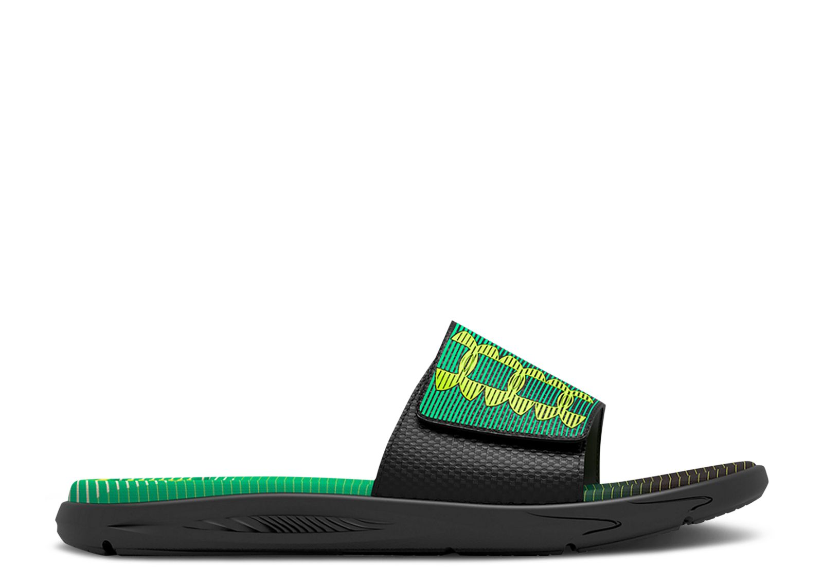 (Grade School) Under Armour Mercenary Slide 'Black Vapor Green' 3025048-002