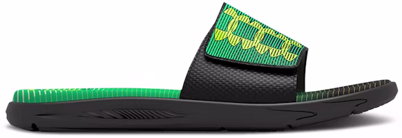 (Grade School) Under Armour Mercenary Slide 'Black Vapor Green' 3025048-002 (Grade School) Under Armour Mercenary Slide 'Black Vapor Green' 3025048-002