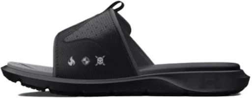 (Grade School) Under Armour Mercenary Slide 'Black Jet Grey' 3026154-001 (Grade School) Under Armour Mercenary Slide 'Black Jet Grey' 3026154-001