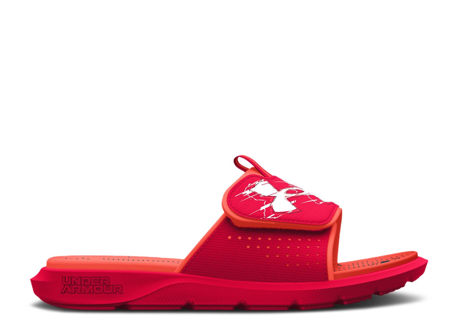 (Grade School) Under Armour Mercenary Slide 'Red After Burn' 3026154-600
