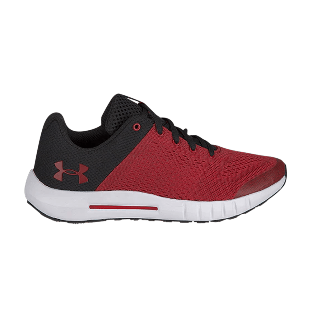 (Grade School) Under Armour Micro G Pursuit 'Red Black' 3020770-601