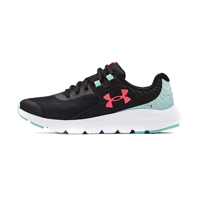 (GS) UA Outhustle Print 'Black White'