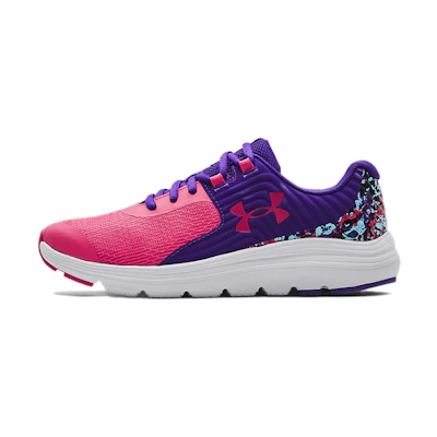 (GS) UA Outhustle Print 'Gala White'