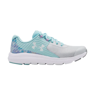 (GS) UA Outhustle Print 'Opal Blue Halo Grey'