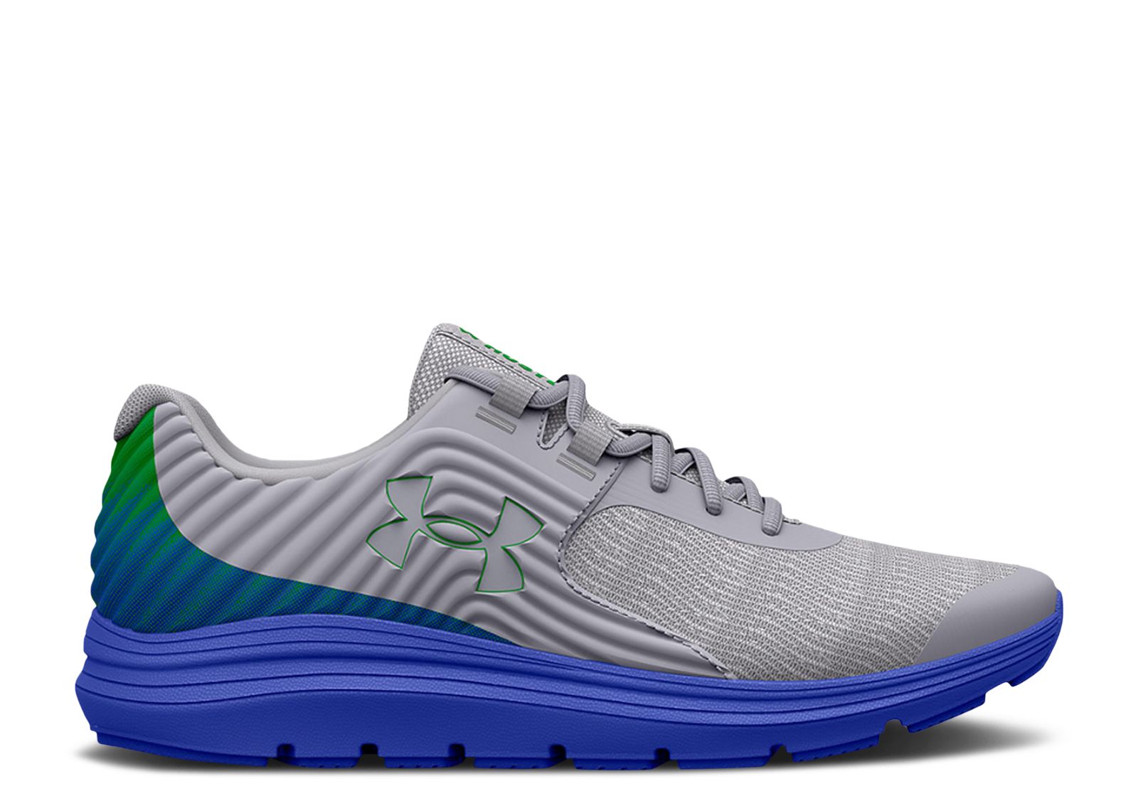 (Grade School) Under Armour Outhustle Printed 'Mod Grey Versa Blue' 3025871-103