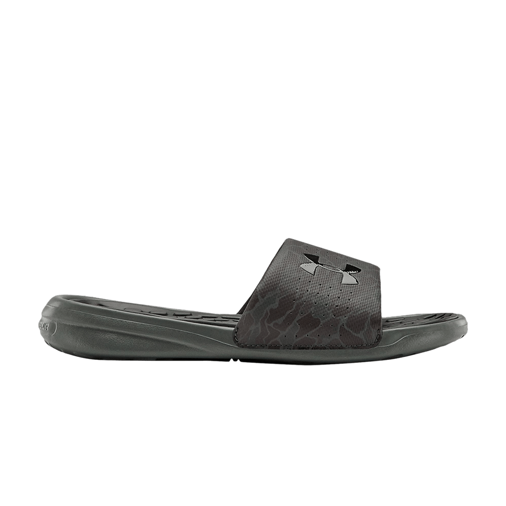 (Grade School) Under Armour Playmaker D Multi Slide 'Black Jet Grey Camo' 3022731-002