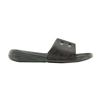 (GS) UA Playmaker D Multi Slide 'Black Jet Grey Camo'