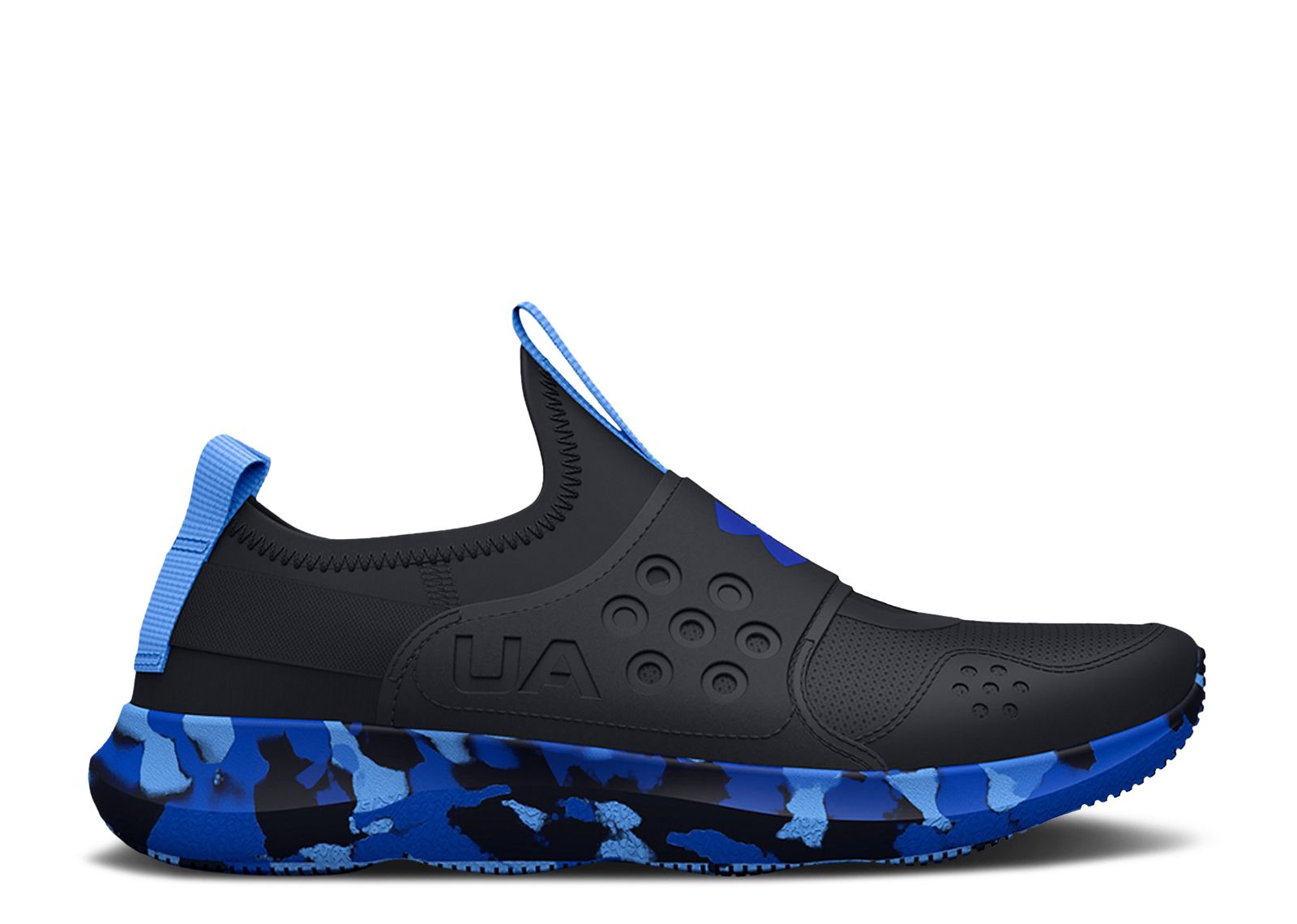 (Grade School) Under Armour Runplay 'Black Carolina Blue Camo' 3025001-001