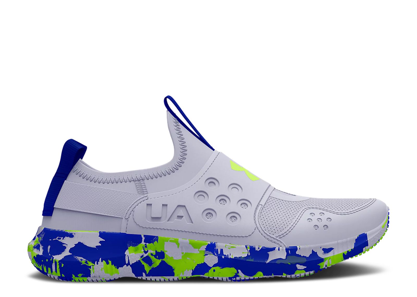 (Grade School) Under Armour Runplay 'Mod Grey Royal Camo' 3025001-100