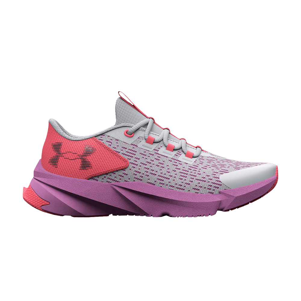 (Grade School) Under Armour Scramjet 5 'Halo Grey Blitz Red' 3025537-103