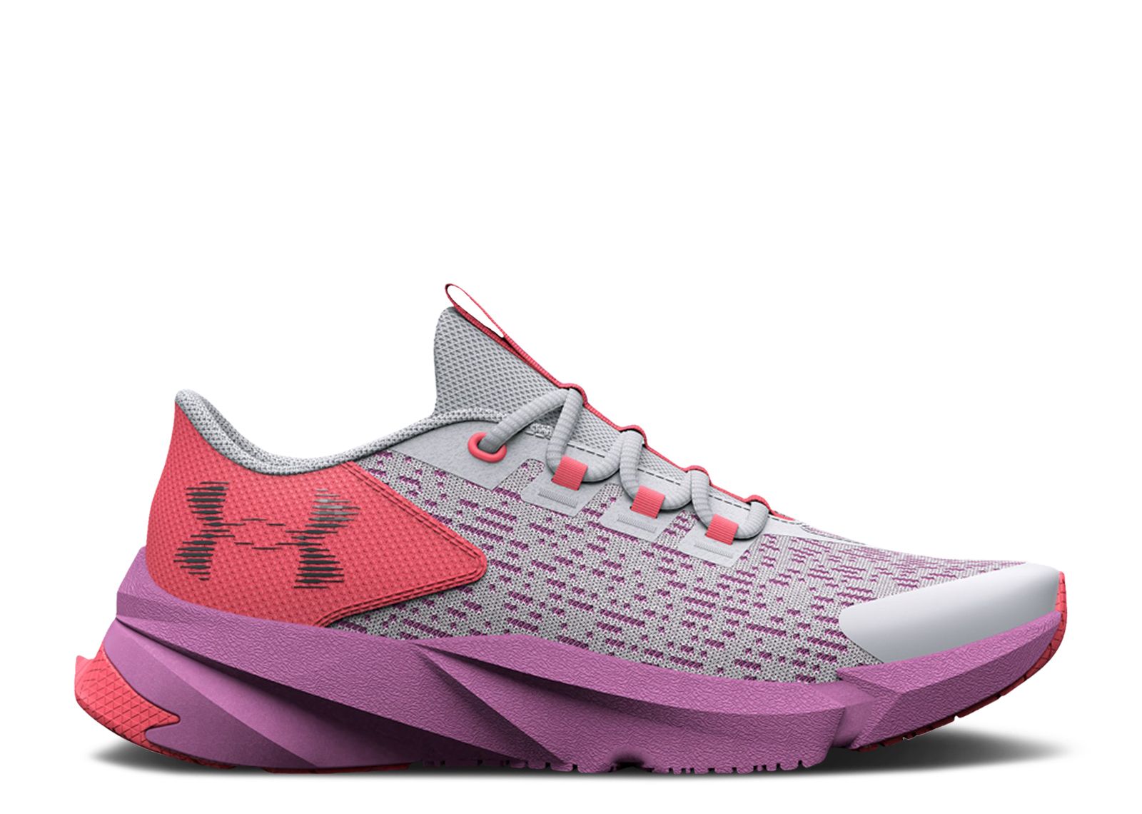 (Grade School) Under Armour Scramjet 5 'Halo Grey Blitz Red' 3025537-103