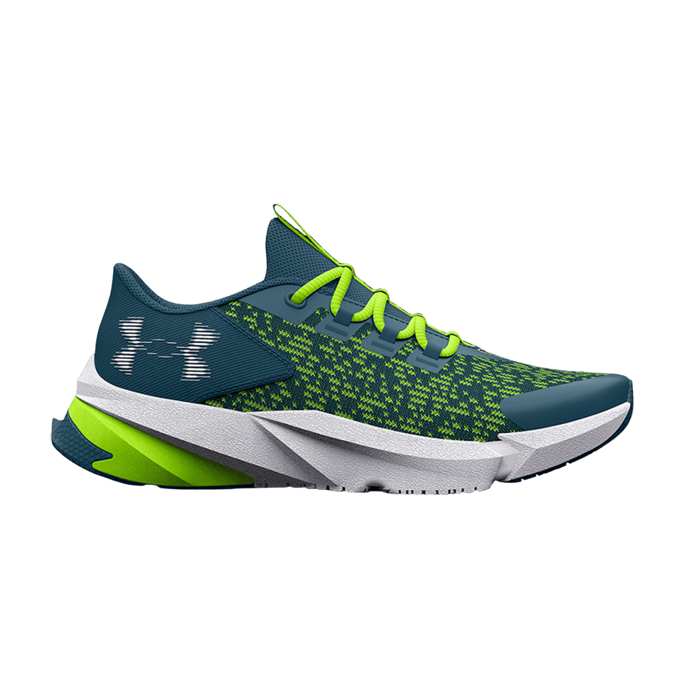 (Grade School) Under Armour Scramjet 5 'Static Blue Lime' 3025535-401