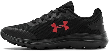 (Grade School) Under Armour Surge 2 'Black Red' 3022870-005 (Grade School) Under Armour Surge 2 'Black Red' 3022870-005