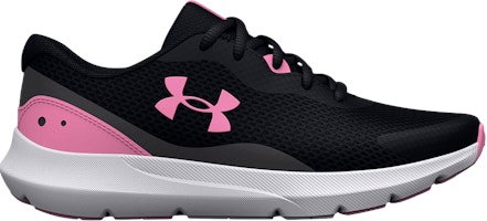 (Grade School) Under Armour Surge 3 'Black Flamingo' 3025013-001 (Grade School) Under Armour Surge 3 'Black Flamingo' 3025013-001