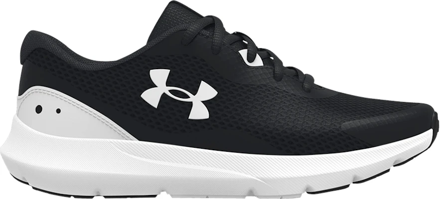 (Grade School) Under Armour Surge 3 'Black White' 3024989-001 Buy (Grade School) Under Armour Surge 3 'Black White' 3024989-001