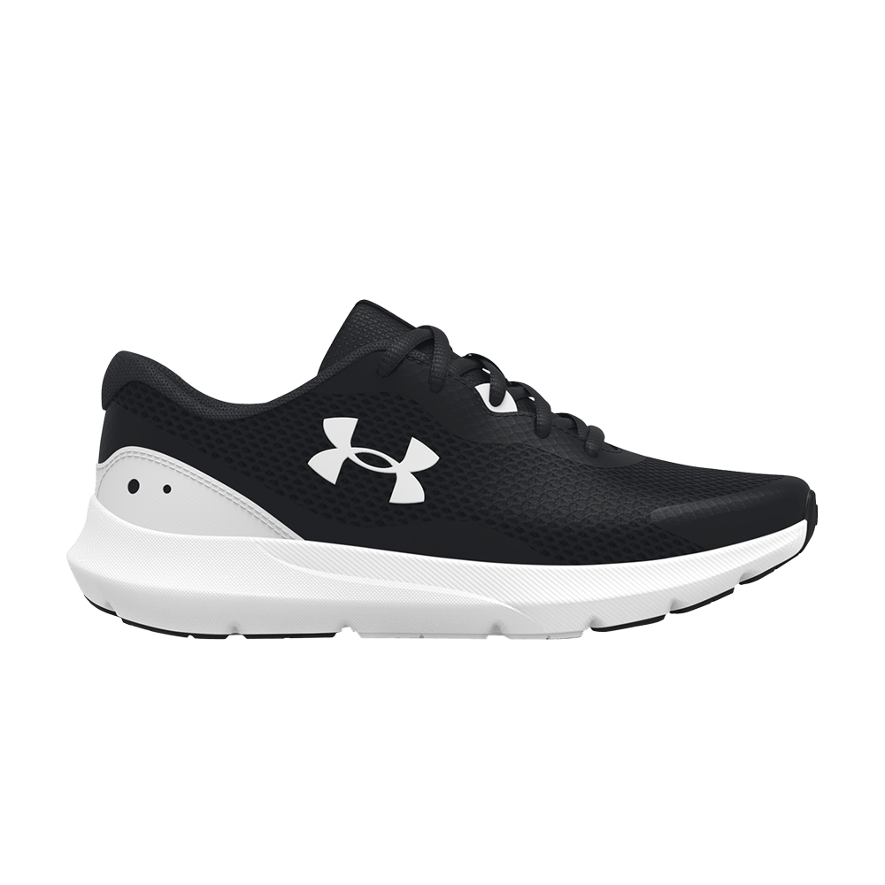 (Grade School) Under Armour Surge 3 'Black White' 3024989-001
