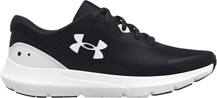 (Grade School) Under Armour Surge 3 'Black White' 3024989-001 (Grade School) Under Armour Surge 3 'Black White' 3024989-001